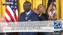 Barack Obama flatte Michael Jordan et le fait pleurer