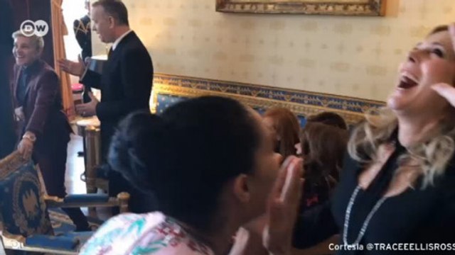 Celebridades fazem desafio do manequim na Casa Branca