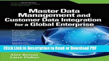 Read Master Data Management and Customer Data Integration for a Global Enterprise Free Books