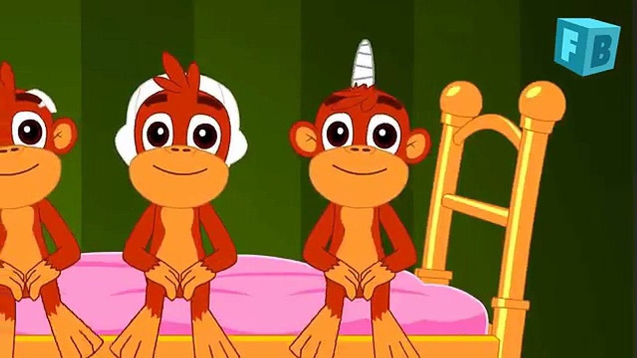 Five Little Monkeys Jumping On The Bed | Part 1 - The Naughty Monkeys | ChuChu TV Kids Son