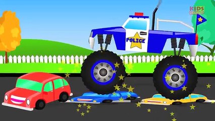 Police Truck Vs Venom Truck - Monster Trucks For Children - Kids Video