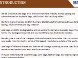 General Overview Of The Environmentally Friendly Jute Bags