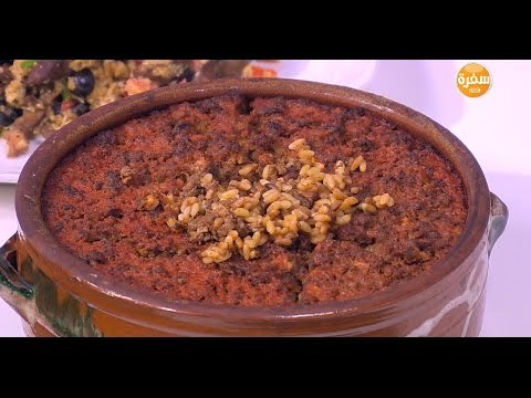 طاجن لسان عصفور باللحمة المفرومة | نجلاء الشرشابي