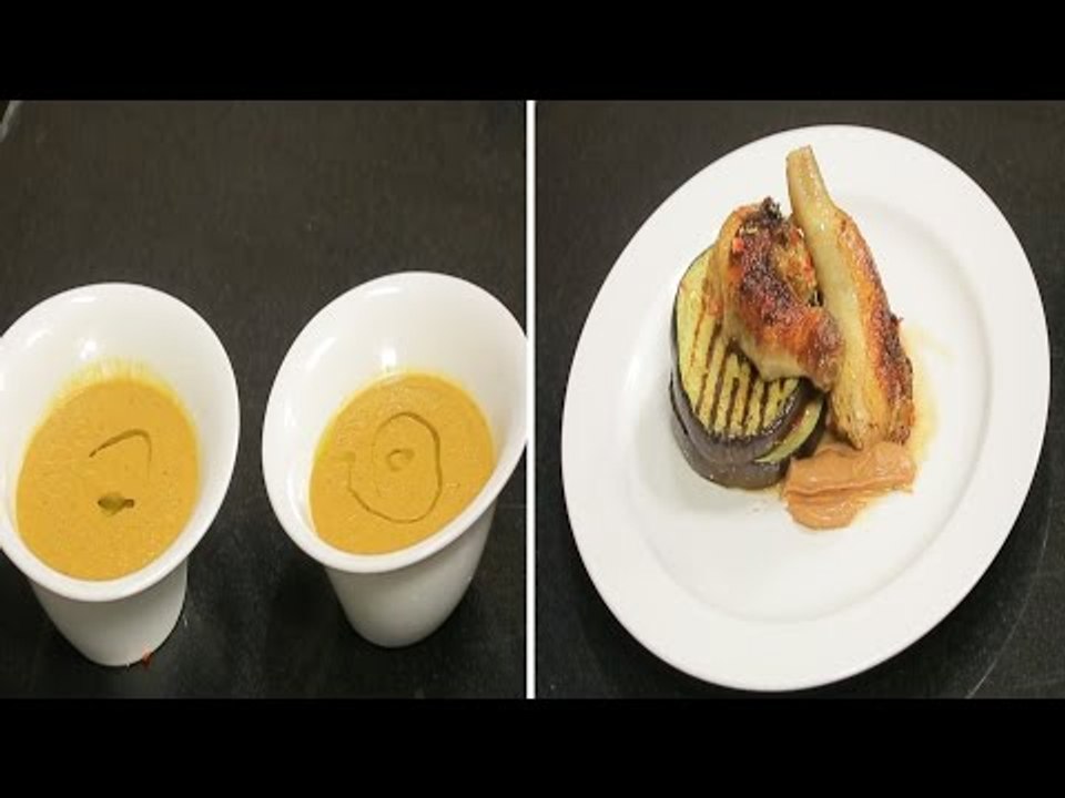أوراك دجاج محشية جبن ماعز - شوربة قرع  | مطبخ 1...