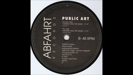 Public Art - Wanna Feel The Music (Fritz Mix) (A)