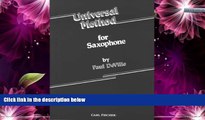 Deals in Books  Universal Method for Saxophone  [DOWNLOAD] ONLINE