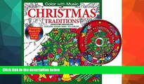 FAVORIT BOOK Christmas Traditions Adult Coloring Book With Bonus Relaxation Christmas Music CD