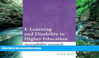 Big Sales  E-Learning and Disability in Higher Education: Accessibility Research and Practice