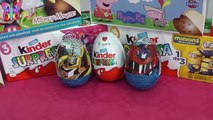 Huevo kinder en español y huevos sorpresa de transformers,  la película