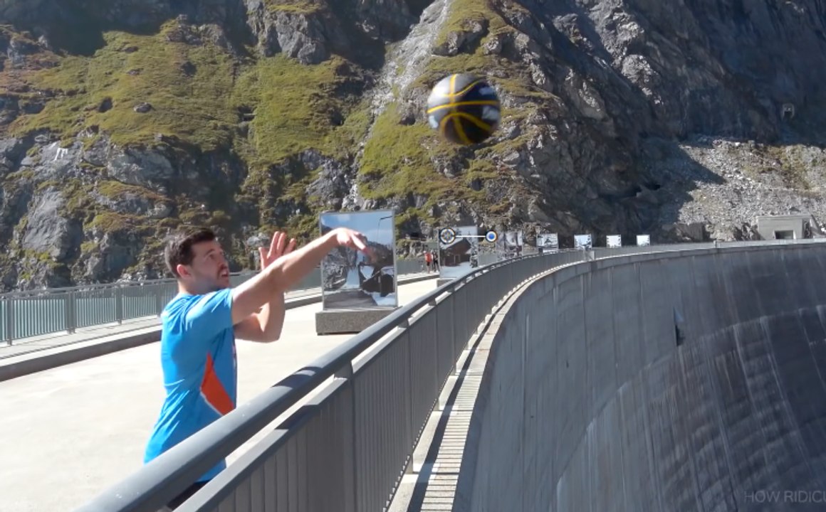 Basket : il marque un panier depuis 180 mètres de haut