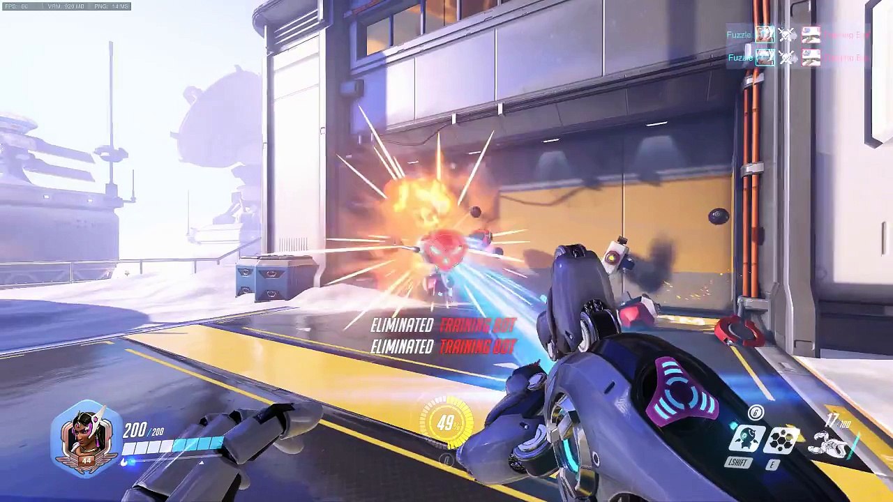Symmetra's New Shield Abilities in Action (Photon Barrier and Ult) - Now available in the PTR