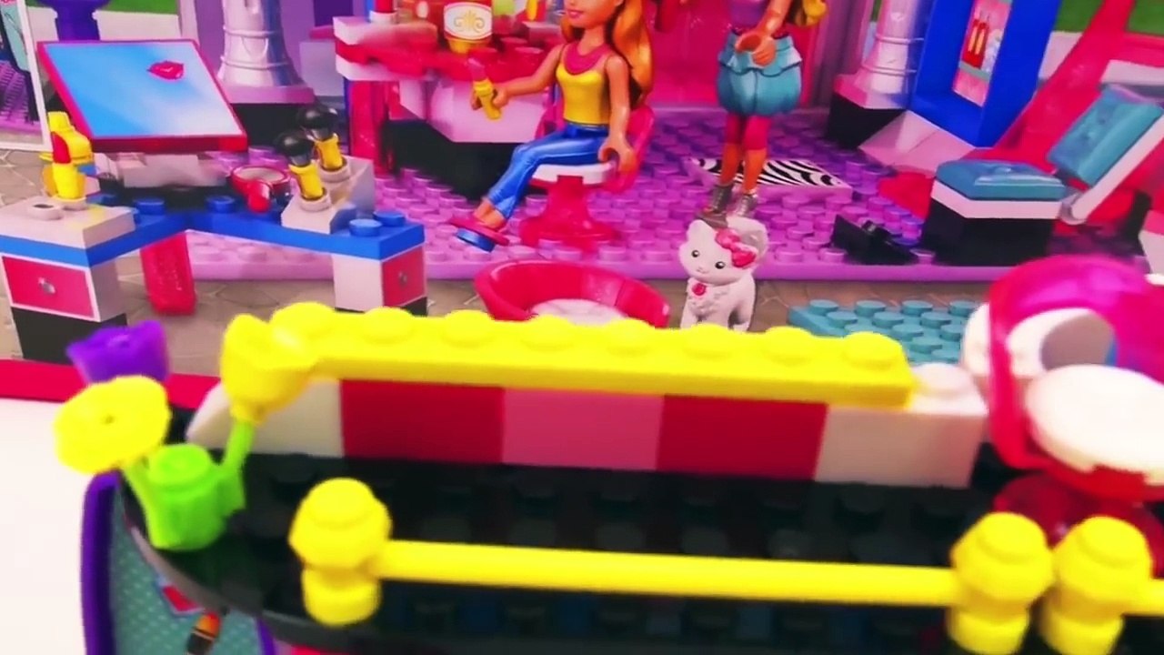 Démo salon de coiffure Barbie MEGA BLOKS® Beautysalon de Joue avec moi jeux pour enfants