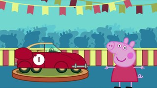 Peppa Pig carro de corridas Dinosaur chorando Dedo Família pleurer famille Comptines nouveau
