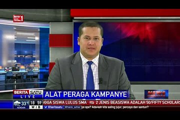 Ribuan Alat Peraga Kampanye Tiba di KPU Bekasi