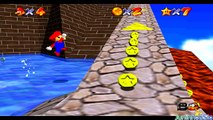 Super Mario 64-Course 2-Whomp,s Fortress-Red Coins on the Floating Isle-Star 4