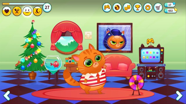 ГОВОРЯЩИЙ КОТЕНОК БУБУ42 - ХЭЛЛОУИН - Bubbu My Virtual Pet - игровой мультик для детей