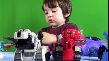 Dino Trucks Toys! Die-cast DinoTrux Scrapadactyl UNBOXING   PLAY