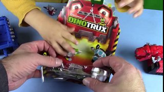 Dino Trucks Toys! DinoTrux Revvit Tortool UNBOXING Play