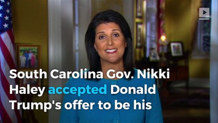 Gov. Nikki Haley accepts Trump's offer to be ambassador to UN: source