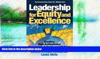 Deals in Books  Leadership for Equity and Excellence: Creating High-Achievement Classrooms,