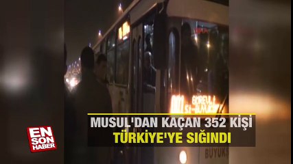 Musul'dan kaçan 352 kişi Türkiye’ye sığındı