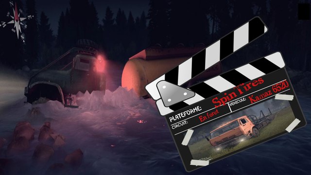 Tour en Forêt en Kamaz 6520 sur Spintires