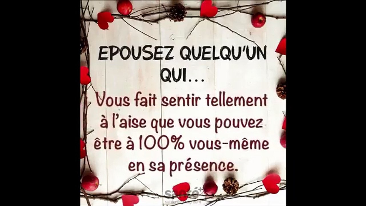 Epousez quelqu'un qui