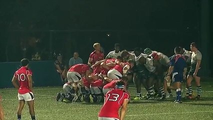 L'essai de Thomas Lamboley avec Hong Kong contre le Zimbabwe