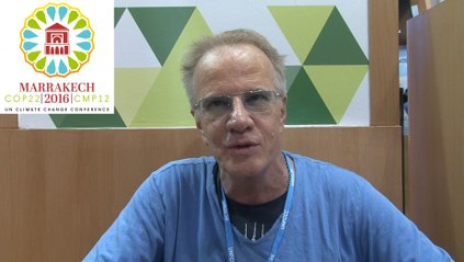 Christophe Lambert militant de l'économie circulaire à la COP22 à Marrackech