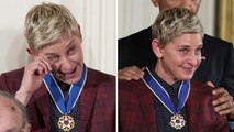 Ellen DeGeneres Cries as President Obama Honors Her At Medal Of Freedom Ceremony