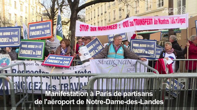 Manifestation de partisans d'un aéroport à Notre-Dame-des-Landes