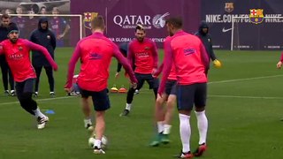 FC Barcelona training session: Final session before trip to Glasgo 23-11-2016