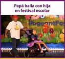 Father dances with daughter 