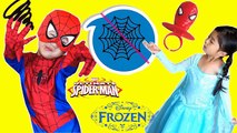 Little Hero Spiderman & Princess Frozen Elsa Spiderman Lollipop Kids Super Heroes