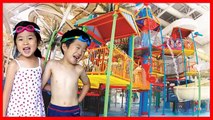 Water Park Playground for kids Family Fun at Indoor Pool