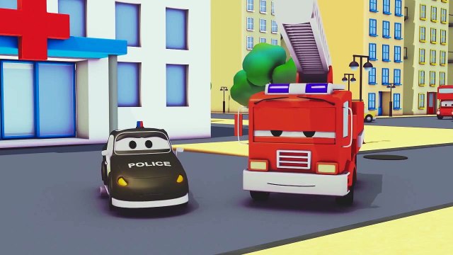 Авто Патруль пожарная машина и полицейская машина, и Фани сломала мост в Автомобильный Город