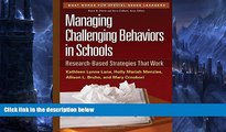 Deals in Books  Managing Challenging Behaviors in Schools: Research-Based Strategies That Work