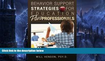 Deals in Books  Behavior Support Strategies for Education Paraprofessionals  Premium Ebooks Best
