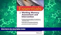 Buy NOW  Essentials of Working Memory Assessment and Intervention (Essentials of Psychological