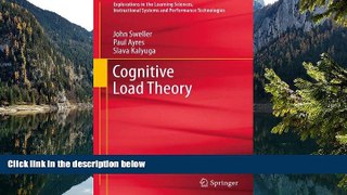 Deals in Books  Cognitive Load Theory (Explorations in the Learning Sciences, Instructional