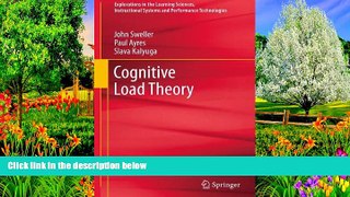 Buy NOW  Cognitive Load Theory (Explorations in the Learning Sciences, Instructional Systems and