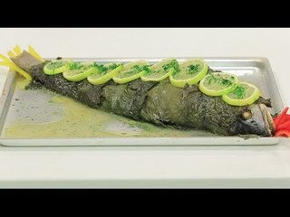 سمك لوط بورق العنب | رانيا الجزار