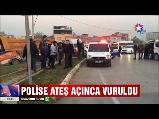 Bursa'da polise ateş açarak kaçarken böyle vuruldu