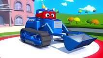 Carl Transform and the Helicopter in Car City | Cars &Trucks construction cartoon (for children)