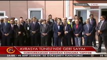 Avrasya Tünelinde geri sayım! Cumhurbaşkanı Erdoğan tünelden geçti