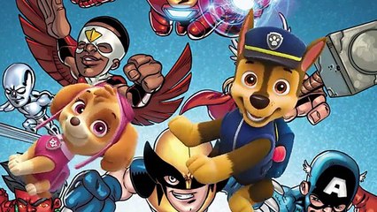 MARVEL DC DISNEY PAW PATROL SUPERHERO SLIDESHOW SHOWTIME WITH CHASE SKYE AND FRIENDS