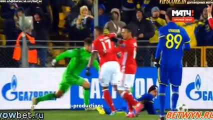 GOAL Dmitri Poloz  FC RosT 2-1 Bay.Mu  23.11.2016