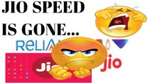 Reliance JIO speed is decreasing! No more 4G LTE