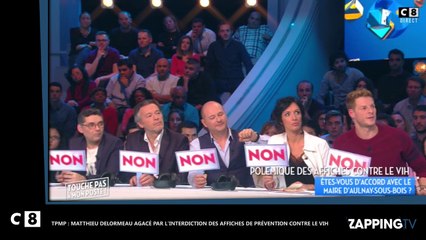 TPMP : Matthieu Delormeau pousse un coup de gueule contre l'interdiction des affiches de prévention du VIH (Vidéo)