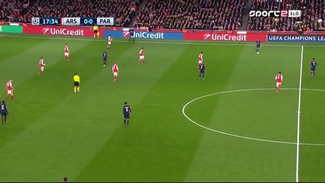 Edinson Cavani Goal - Arsenal 0-1 PSG - 23.11.2016